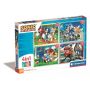 Dėlionė Clementoni 4in1 Super Color Sonic 21522, 72 vnt.
