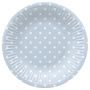Vienkartinės lėkštės PAW Blue Dots, Ø 18 cm, 8 vnt.