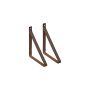 Lentynos laikiklis Dolle Loop, 240x250 mm, ruda, 2 vnt.
