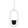 Vazonas Mica Dexter 1075381, metalas, Ø 24 x 14 cm, juodas