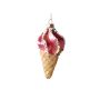 Eglutės žaisliukai Christmas Touch Ice cream, rožinis, 14 cm