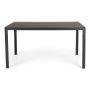Lauko stalas Domoletti Narbo, juodas, 140 cm x 80 cm x 72 cm
