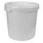 Fermentacijos indas su dangčiu, 30 L, balta