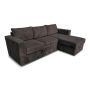 Grindų sofa - lova Domoletti, pilka, 230 x 73 x 92 cm