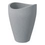 Vazonas Scheurich Stony Grey, plastikinis, Ø 50 cm, pilkas