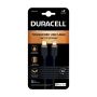 Laidas Duracell USB9012A, Lightning/USB-C, 1 m, pilka