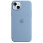 Telefono dėklas Apple Silicone MagSafe, iPhone 15, žydra