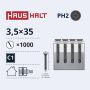 Sraigtai juostoje Haushalt, 3.5 x 35 mm, 1000 vnt.