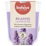 Žvakė, aromatinė Bolsius Relaxing Lavender, 25 h, Violetinė