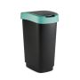 Šiukšliadėžė Rotho Twist, juoda/tamsiai žalia, 10 l