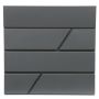 Pašto dėžutė Haushalt PW-612-6, pilka, 10.5 x 37.1 x 36.2 cm