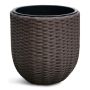 Vazonas Domoletti 53000011108, plastikinis, Ø 38 cm, rudas