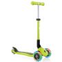 Vaikiškas paspirtukas Globber Junior Foldable Lights, žalias
