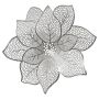 PADĖKLIUKAS FLOWER 152721C SIDABRO D44CM