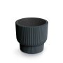 Vazonas Prosperplast Milly, plastikinis, Ø 29.9cm, antracito