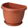 Vazonas Form Plastic Dona, plastikinis, Ø 25 cm, rudas