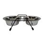 Dubenėlis maitinimui Hoppy Wire Diner Trapeze, 0.45 l, 2 vnt