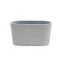 Gėlių vazonas Domoletti M-18C26B, spw, 26 cm x 13 cm, pilkas