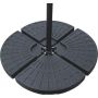 Sodo skėčio pagrindas Domoletti, 63 cm, juoda