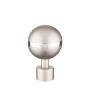 Karnizo antgalis DOMOLETTI VIVALDI, matinio chromo, Ø25 mm