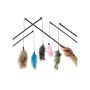 Žaislas katei Karlie FISHING ROD FEATER, įvairių spalvų