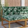 Lauko sofa pagalvėlė 2 pcs Lapų raštas Poliesteris