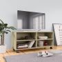 TV spintelė su ratukais, ąžuolo, 90x35x35cm, apdirbta mediena
