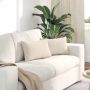 Sofa Pagalvės 2 pcs Smėlio 50 x 30 cm audinys