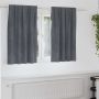 Užtemdymo užuolaidos 2 pcs Šviesiai pilka 140 x 140 cm Aksomas