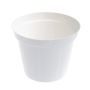 Vazonas Uniplastex Classic UDC12, plastikinis, Ø12cm, baltas