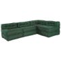 Modulinė sofa 4 pcs Žalia Audinys