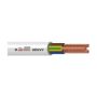 Kabelis Lietkabelis H05VV-F, 5 x 4 mm², baltas