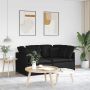 Modulinė sofa su pagalvėlėmis, audinys, juoda