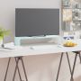 TV stovas/monitoriaus pakyla, žalias, 60x25x11cm, stiklas