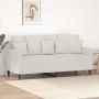 Dvivietė sofa, kreminės spalvos, 140cm, aksomas