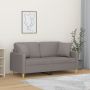 Dvivietė sofa su pagalvėlėmis, taupe spalvos, 140cm, audinys