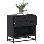 naktinė spintelė Juoda 60x31x60 cm Mediena ir metalas
