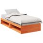 Lova be čiužinio, vaško ruda, 90x200cm, pušies masyvas