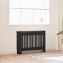 Radiatoriaus uždangalas, juodos spalvos, 112x19x81,5cm, MDF