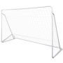 Futbolo vartų su tinklu rinkinys, 240x90x150cm, plienas