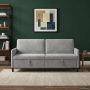 Sofa su saugojimo vieta Šviesiai pilka 192 x 78 x 87 cm