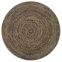 Kilimas, juodos ir natūralios sp., 120cm, džiutas, rankų darbo