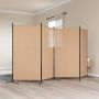 4-skydelis kambario skirstytuvas Smėlio 346 x 180 cm Audinys