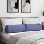 Pagalvės 2 pcs Džinsinės mėlynos Ø 25 x 70 cm audinys
