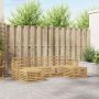 Lauko sofos komplektas 5 pcs Balta 249 x 122,5 x 73 cm
