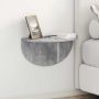 Sieninė lentyna 2 pcs Betono pilka 48 x 24 x 24 cm