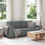 Trivietė sofa, tamsiai pilka, 220x77x82 cm, audinys