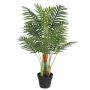 Dirbtinė palmė su trimis kamienais, žalios spalvos, 85cm, PP