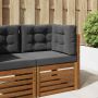 Lauko sofa pagalvėlė 3 pcs Antracitas Poliesteris