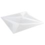 Sienų plokštės 12 pcs Baltas Star 50 x 50 cm XPS Putplastis